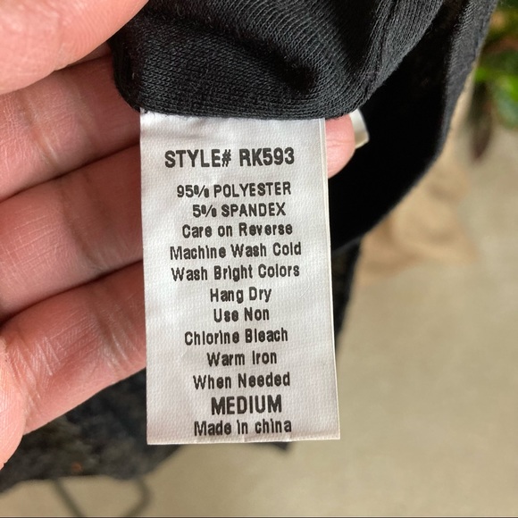 Rosette Sequin Pencil Skirt Black Size M - Picture 8 of 9